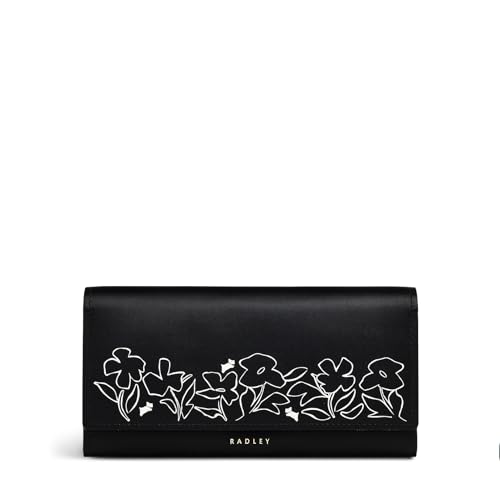 Linear Bloom FLAPOVER MATINEE Large, Schwarz von Radley