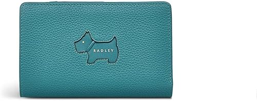 RADLEY Ausstechform aus Leder, mittelgroß, zweifach gefaltet, in Grünspan, Blau und Grün, Grünspanfarben, M, Klassisch von Radley