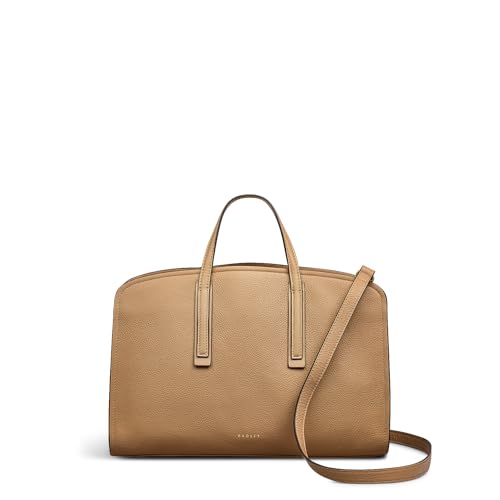 RADLEY London Arragon Row Damen-Ledertasche, mittelgroß, mit Reißverschluss oben, biscuit, Medium von Radley