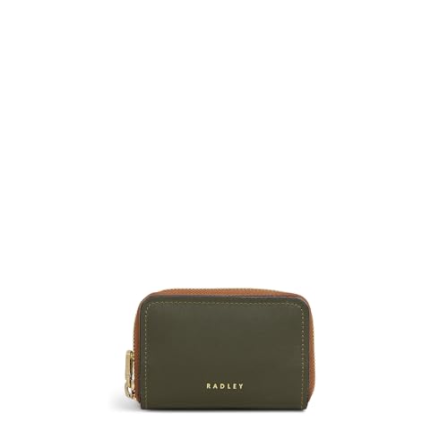 RADLEY London Beech Row - Colourblock Damen Leder Kleine Geldbörse mit Reißverschluss, Tannennadel von Radley