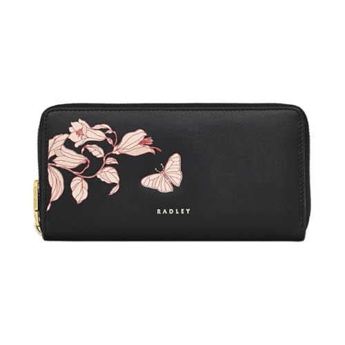 RADLEY London Butterfly Large Zip Around Continental Wallet, Schwarz, Continental Wallet von Radley