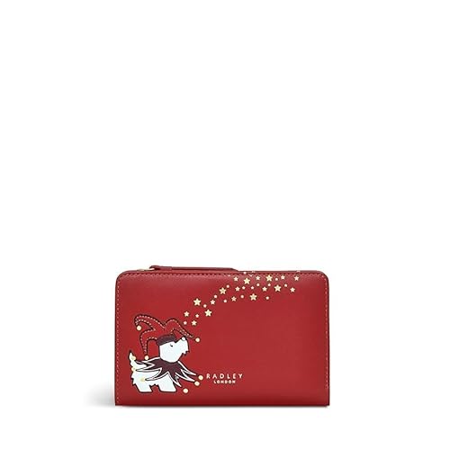 RADLEY London Damen Geldbörse Joker Bifold Leder in Weihnachtsstern-Rot von Radley