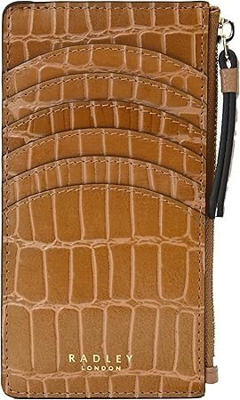 RADLEY London Geldbörse aus Leder mit Reißverschluss oben, Kartenhalter, Geldbörse, Liverpool Street, Krokodillederimitat, Braun / Hellbraun RADLEY London Geldbörse aus Leder mit Reißverschluss oben, Kartenhalter, Geldbörse, Liverpool Street, Krokodillederimitat, Braun / Hellbraun von Radley