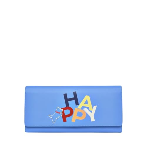 RADLEY London Happy And Smile Flapover Wallet Tranquil Blue, Ruhiges Blau, Einheitsgröße, Geldbörse mit Klappverschluss von Radley