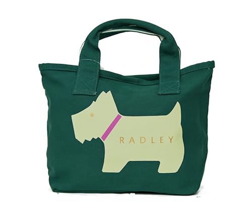 RADLEY London – Heritage Dog – Responsible Cotton – Kleine Crook Umhängetasche in Lorbeergrün, cremefarben, One Size von Radley