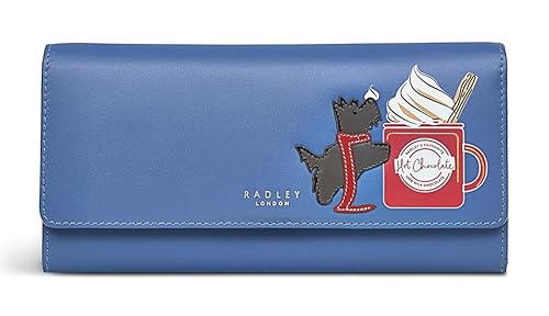 RADLEY London Hot Chocolate S8900480 Geldbörse mit Klappe, groß, mittelgroß, Blau, blau, L, Modern von Radley
