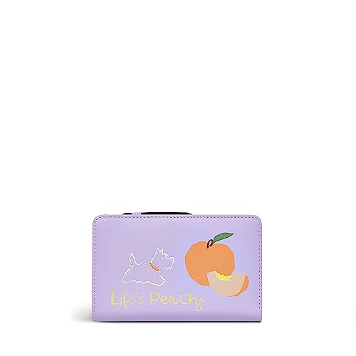 RADLEY London Life's Peachy Bifold Geldbörse für Damen, aus Glattleder, Druckknopfverschluss, Geldbörse mit 10 Kartenfächern, Geldscheinfächern und Einsteckfächern, lavendel, M, Klassisch von Radley