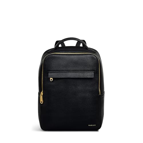 RADLEY London Norbury Close Damen Leder Small Zip Around Rucksack, Schwarz , S von Radley