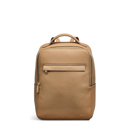 RADLEY London Norbury Close Damen Leder Small Zip Around Rucksack, biscuit, S von Radley