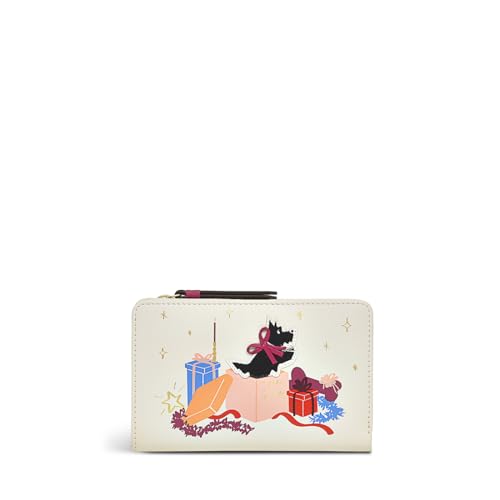 RADLEY London Jolly and Bright Medium Bifold Matinee Geldbörse für Damen, aus Glattleder, mit Druckknopfverschluss und 10 Kartenfächern innen, kreidefarben, M, Klassisch von Radley