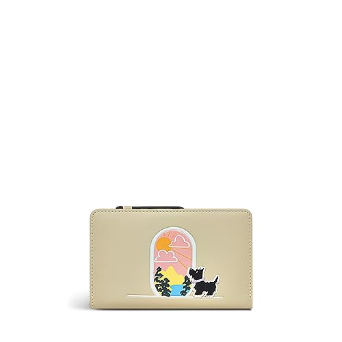 RADLEY London Room with A View Medium Bifold Purse for Women, Made from Smooth Leather, Press Button Fastened Purse with 10 Interior Card Slots, clay, M, Damen-Geldbörse aus Leder von Radley