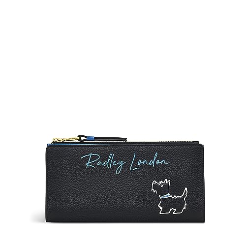 RADLEY London Signature Large Bifold Wallet, Schwarz, Damen Geldbörse aus Leder von Radley