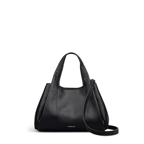 RADLEY London Stanhope Square Damen-Ledertasche, klein, mit Reißverschluss oben, Schwarz , S von Radley