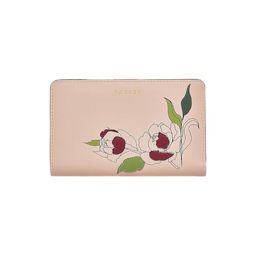 RADLEY London Wild Roses Medium Bifold Wallet (Hellrosa), Helles Pink, Faltbare Brieftasche von Radley