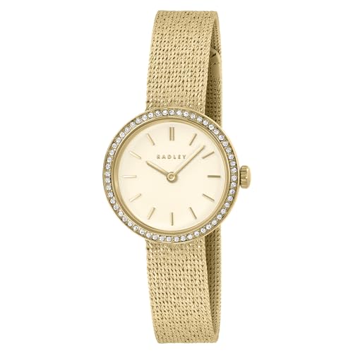 RADLEY Vergoldete 27 mm große Netz-Armbanduhr, pale gold von Radley
