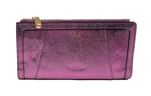 RADLEY Wood Stree TLarge Bifold Matinee Geldbörse in glänzendem Metallic-Rosa, rose, L, Geldbörse von Radley