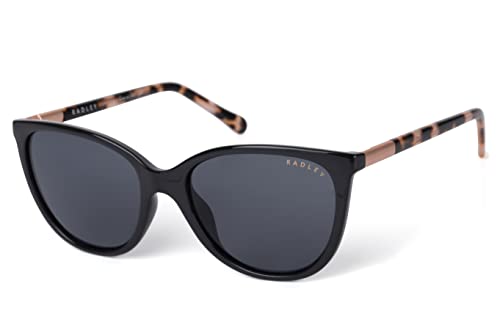 Radley FIONN Damen Sonnenbrille 104 Gloss Black/Smoke Lens, Schwarz von Radley