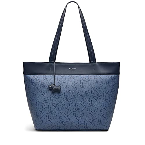 Radley Iconic Radley Responsible Große Tragetasche mit Reißverschluss, denim, Large von Radley