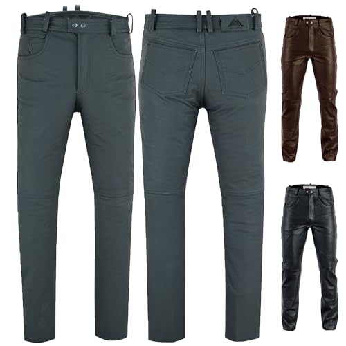Radmasters Herren Lederhose lederjeans bikerjeans Jeans Hose Echtleder, Mattschwarz, 50/M Radmasters Herren Lederhose lederjeans bikerjeans Jeans Hose Echtleder, Mattschwarz, 50/M von Radmasters