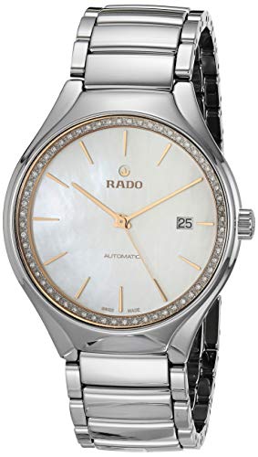 Rado Damen True Plasma Hightech Keramik Titan Automatik Uhrenarmband 20.6 (Modell: R27057852), Wischmopp, Automatikuhr von Rado