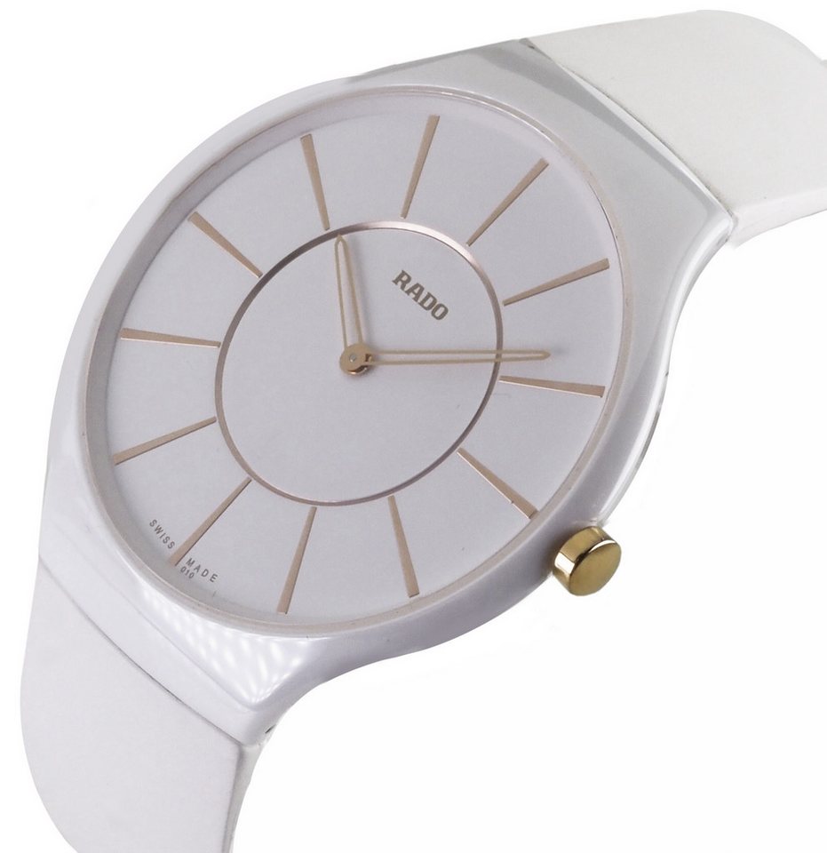 Rado Schweizer Uhr True Thinline Damen Uhr R27957109 Superflach True Thinline, Superflach 5 mm Gehäusehöhe von Rado