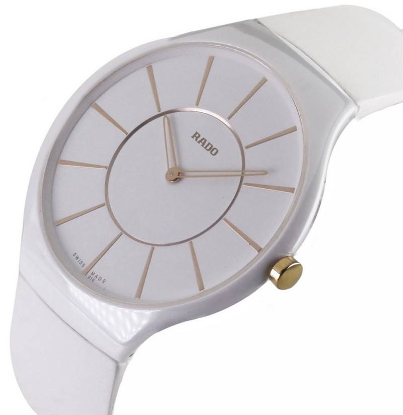 Rado Schweizer Uhr Damen Uhr R27957109 Superflach True Thinline, Superflach 5 mm Gehäusehöhe von Rado