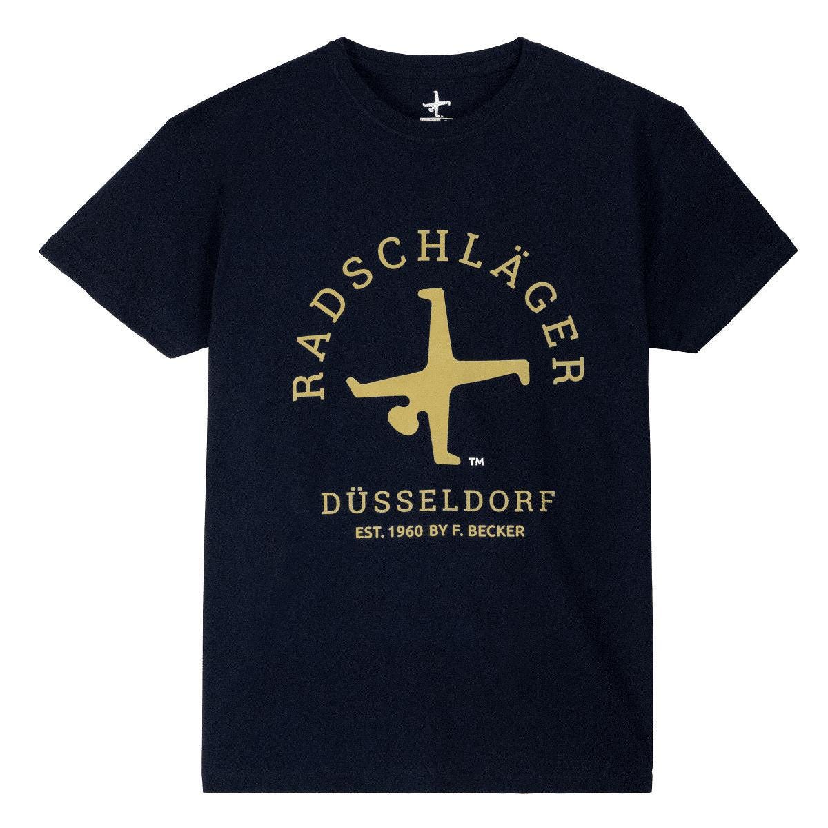 T-Shirt Navy Radschläger Logo von Radschlaeger