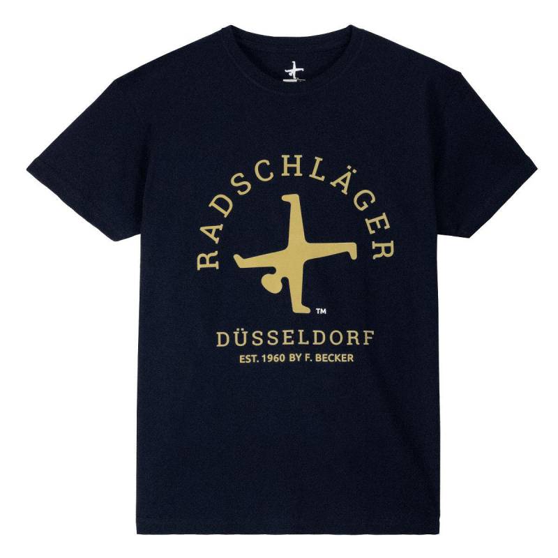 T-Shirt Navy Radschläger Logo von Radschlaeger