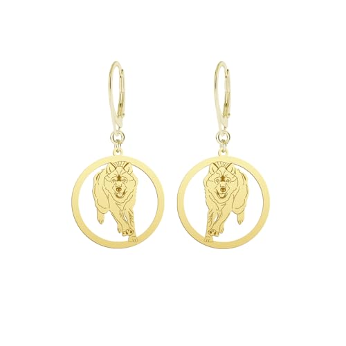 Wolf Ohrringe Silber vergoldet GRAWER GRATIS - MEJK Jewellery, Gelb_Gold, Silber Wolf Ohrringe Silber vergoldet GRAWER GRATIS - MEJK Jewellery, Gelb_Gold, Silber von Radziszewska
