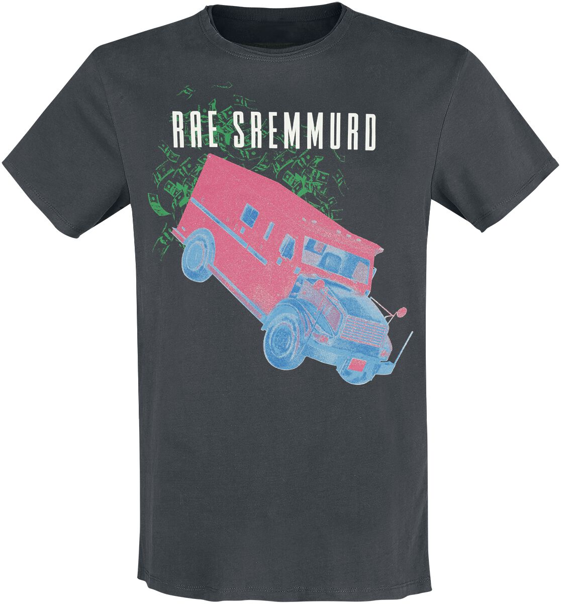 Rae Sremmurd T-Shirt - Amplified Collection - Cash Heist - S bis 3XL - für Männer - Größe L - charcoal  - Lizenziertes Merchandise! von Rae Sremmurd