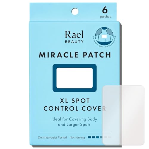 Rael Miracle Anti Pickel Patch XL - Korean Skincare, Anpassbare Pimple Patches für Rücken und Körper, Hydrokolloid Akne Pflaster, Vegan, Tierversuchsfrei (6 Stück) von Rael