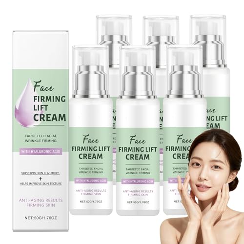 Instant Anti-Wrinkle Lifting Cream, Anti-Aging Skin Tightening Cream for Face, Instant Face & Eye Lift Creams for Reducing Fine Lines, Hydrating Firming Moisturiser for Women Lifts Sagging Skin (6pcs) von Raevior