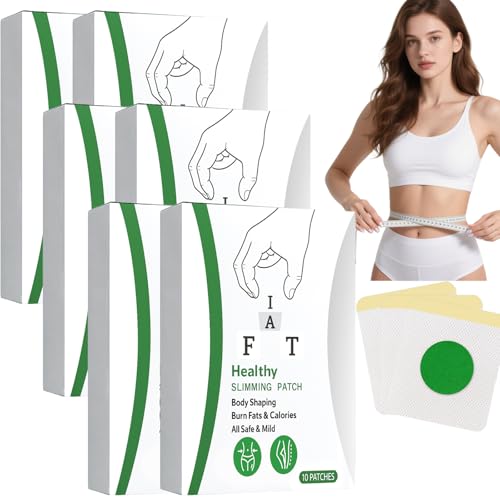 Körperformungspflaster mit Ingwer & Beifuß,Abnehmpflaster für Frauen,Schlankheitspflaster für Bauch,Oberschenkel & Arme,Natürliche Inhaltsstoffe Unterstützen Straffung & Fördern Durchblutung (6Box) von Raevior