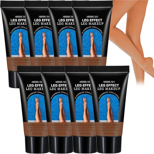 Leg Makeup Wasserdicht, Full Coverage Körper Concealer, Narben & Tattoo Abdeckung, Für Reife Haut, Glattes Langanhaltendes Make-up Für Beine & Körper, 30g (Bronze Farbe) (8pcs) von Raevior