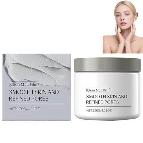Reinigende Schlamm Gesichtsmaske mit Bentonit & Kaolin Tonerde,Tiefenreinigung der Poren & Mitesser Entferner Maske,Porenverfeinernde & Aufhellende Tonerde Gesichtsmaske für Frauen,Öl Kontrolle (1pcs) von Raevior