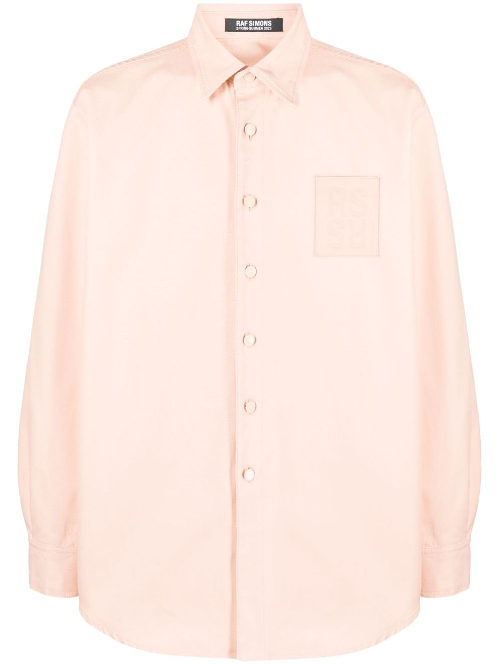 Raf Simons Hemd mit Logo-Patch - Orange von Raf Simons