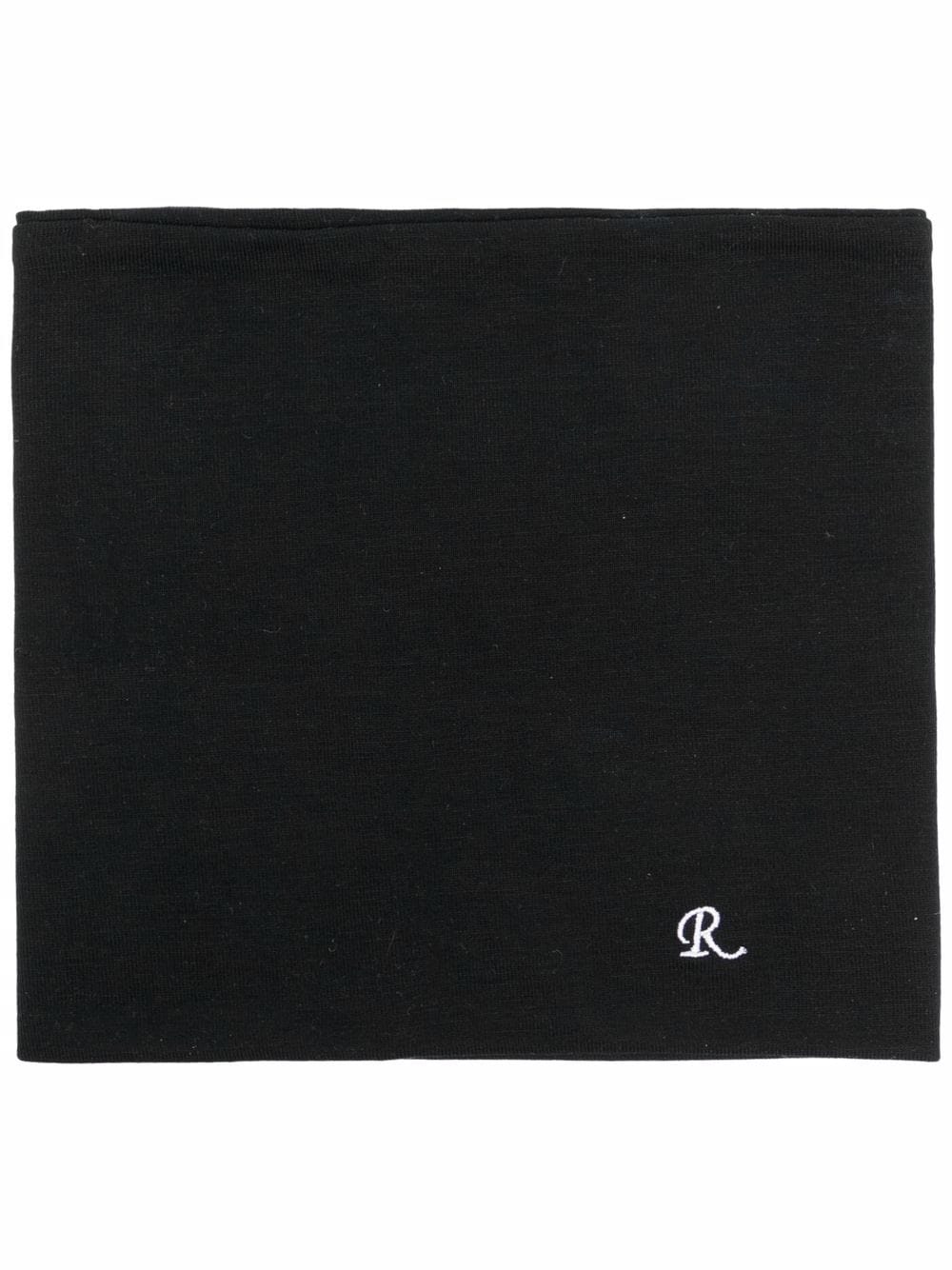 Raf Simons Schal mit Logo-Stickerei - Schwarz von Raf Simons