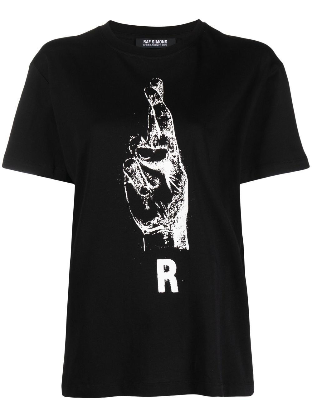 Raf Simons T-Shirt mit grafischem Print - Schwarz von Raf Simons