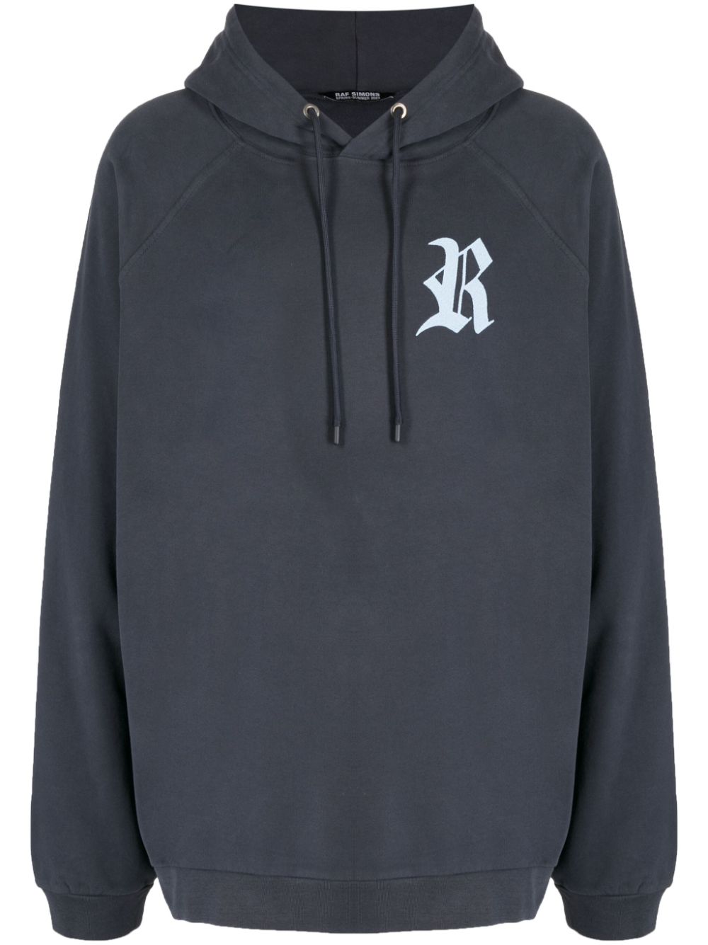 Raf Simons Hoodie mit Logo-Stickerei - Blau von Raf Simons