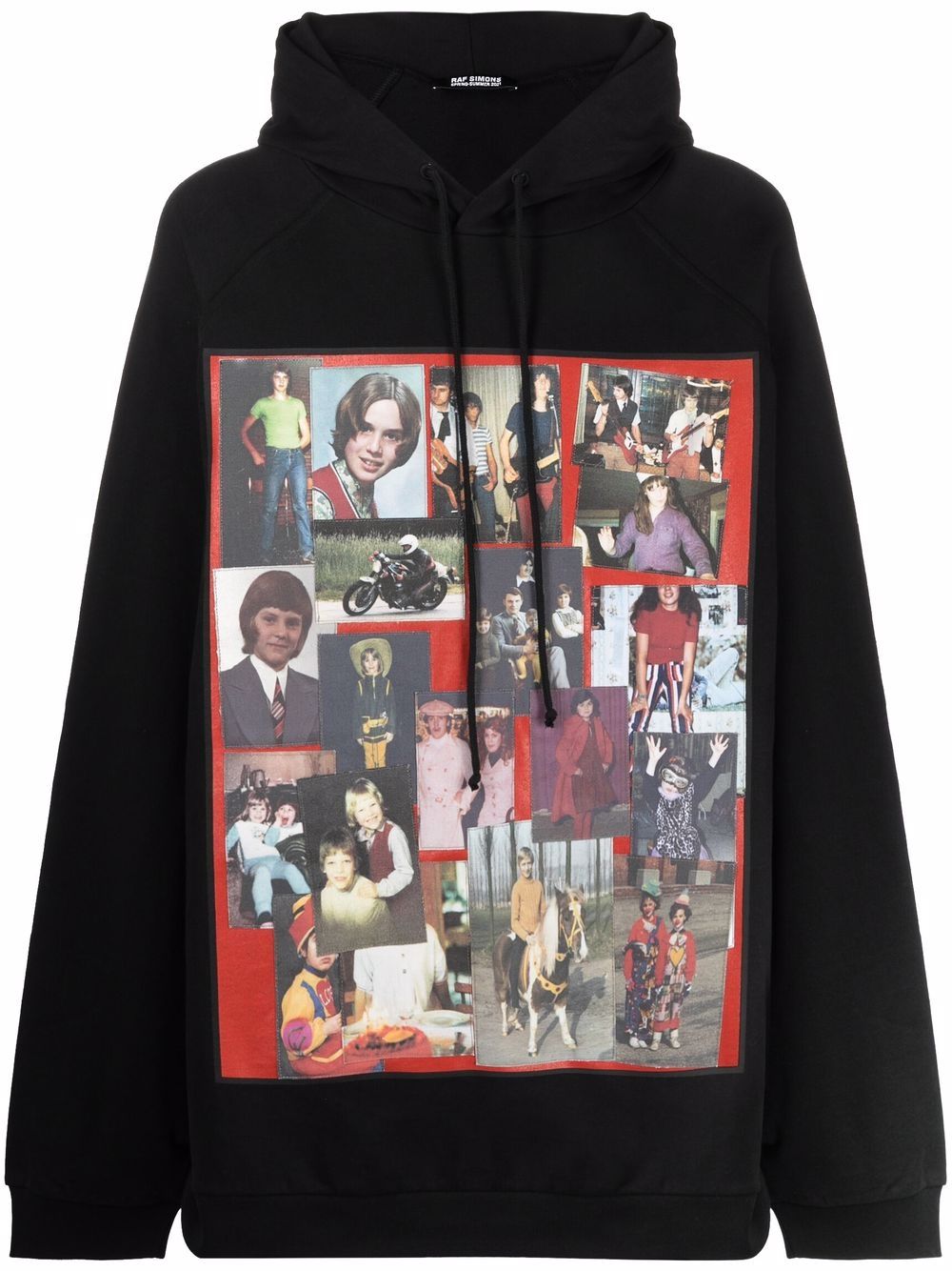 Raf Simons Oversized-Hoodie mit Foto-Print - Schwarz von Raf Simons