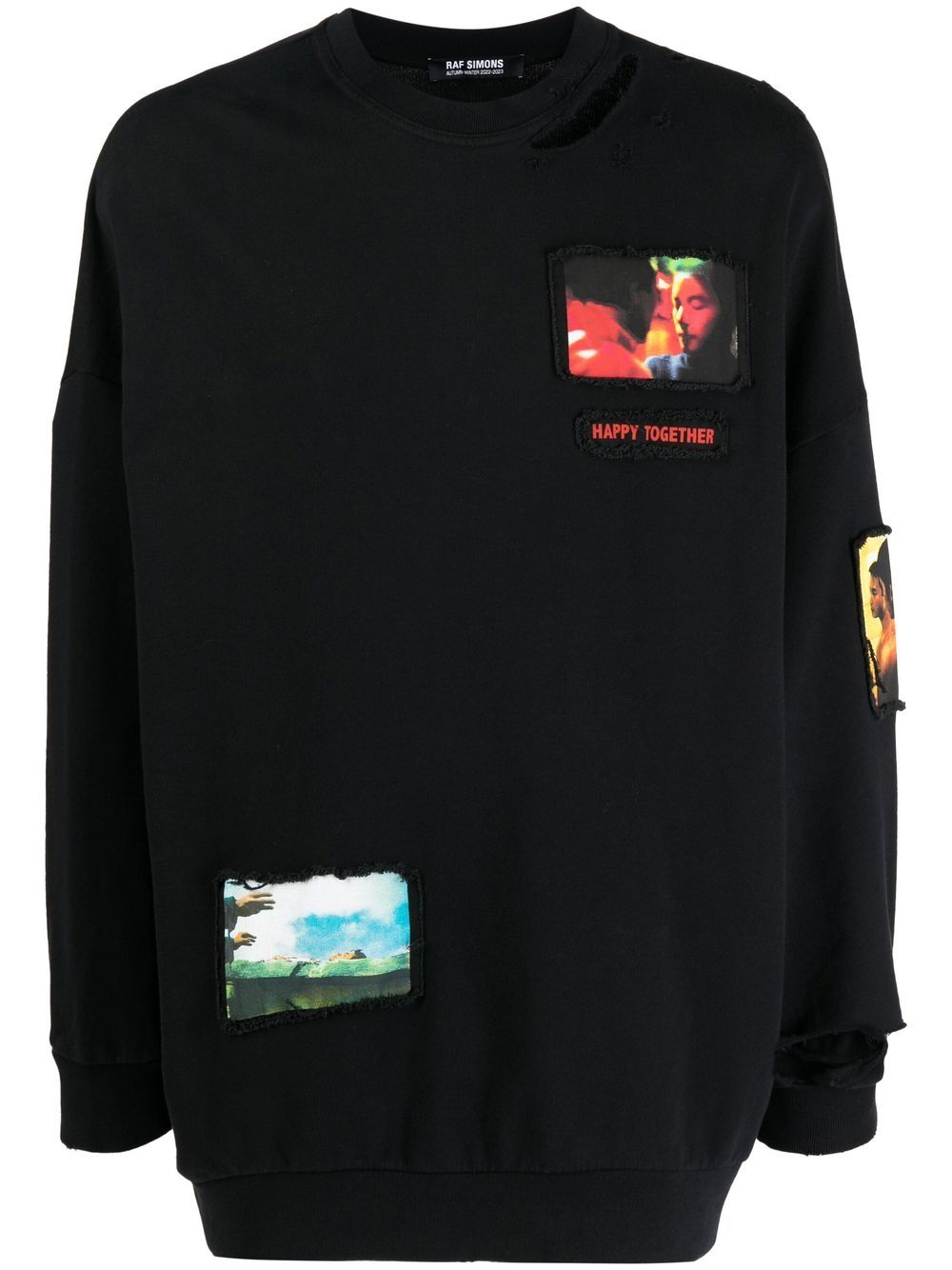 Raf Simons x Wing Shya Sweatshirt mit Print - Schwarz von Raf Simons