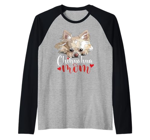 Chihuahua Mama Chiwawa Mutter Raglan von Raf THE ARTIST Designs