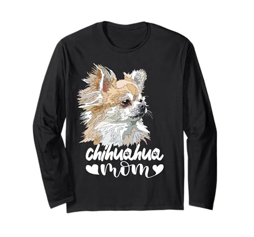 Chihuahua Mama Langhaar Chiwawa Mutter Langarmshirt Chihuahua Mama Langhaar Chiwawa Mutter Langarmshirt von Raf THE ARTIST Designs
