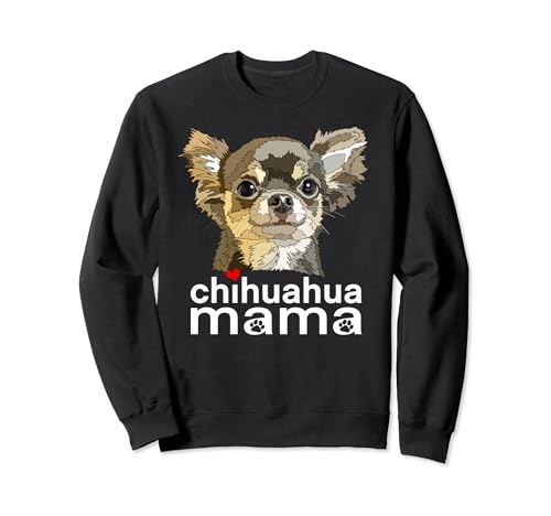 Chihuahua Mom Chiwawa Mama Mama Mädchen Damen Sweatshirt von Raf THE ARTIST Designs