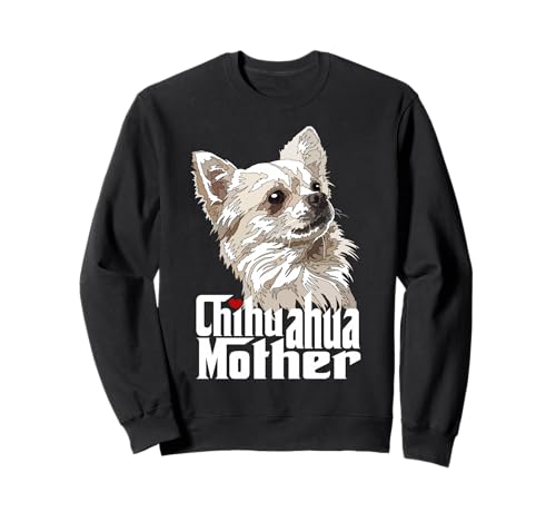 Chihuahua Mutter Langhaar Chihuahua Mama Chiwawa Mama Sweatshirt von Raf THE ARTIST Designs