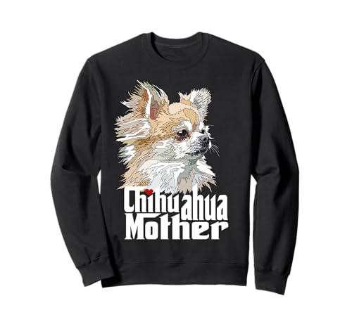 Chihuahua-Mutter mit langen Haaren Chiwawa-Mutter Chihuahua-Mädchen Sweatshirt Chihuahua-Mutter mit langen Haaren Chiwawa-Mutter Chihuahua-Mädchen Sweatshirt von Raf THE ARTIST Designs