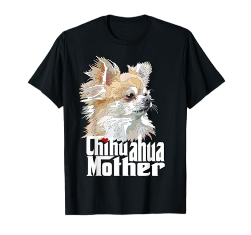 Chihuahua-Mutter mit langen Haaren Chiwawa-Mutter Chihuahua-Mädchen T-Shirt Chihuahua-Mutter mit langen Haaren Chiwawa-Mutter Chihuahua-Mädchen T-Shirt von Raf THE ARTIST Designs