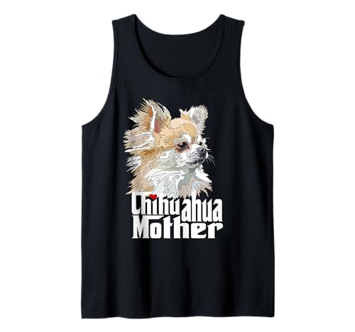 Chihuahua-Mutter mit langen Haaren Chiwawa-Mutter Chihuahua-Mädchen Tank Top Chihuahua-Mutter mit langen Haaren Chiwawa-Mutter Chihuahua-Mädchen Tank Top von Raf THE ARTIST Designs
