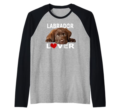 Chocolate Lab Lover Brown Lab Hundeliebe Mama Papa Mutter Vater Raglan Chocolate Lab Lover Brown Lab Hundeliebe Mama Papa Mutter Vater Raglan von Raf THE ARTIST Designs