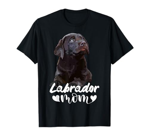 Chocolate Lab Mama Brown Lab Mutter Labrador Mama Hund Mama T-Shirt von Raf THE ARTIST Designs